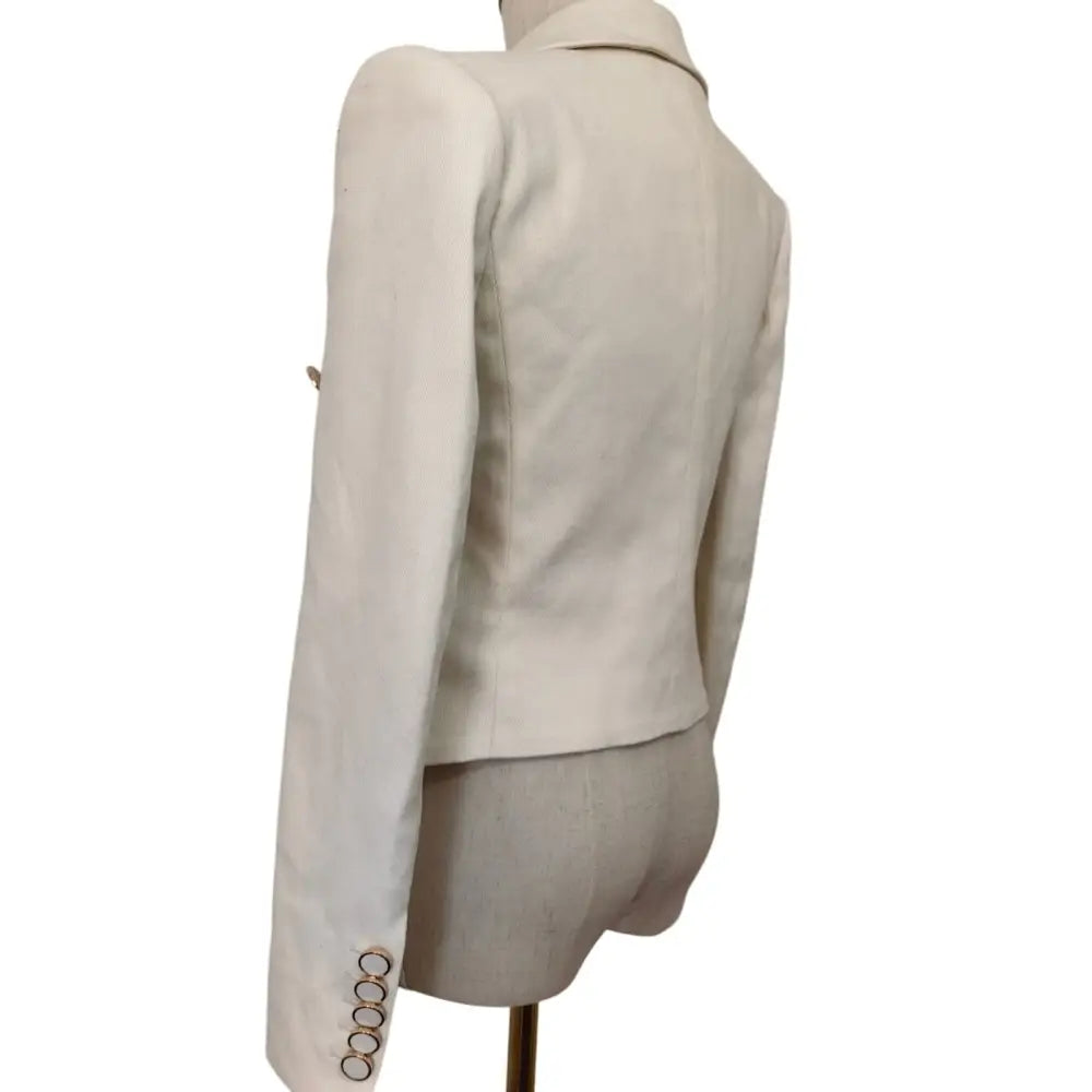 Veronica Beard Diego Dickey Jacket Ecru - Jacket