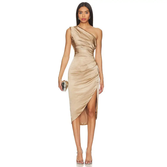 ELLIATT Cassini Dress in Gold - Dress