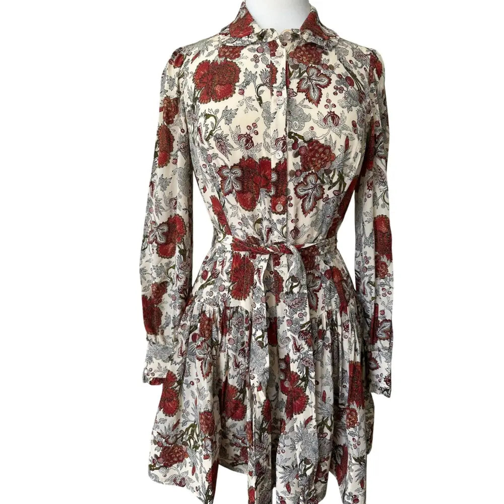 Ulla Johnson Simona Silk Long Sleeve Mini Dress - Dress