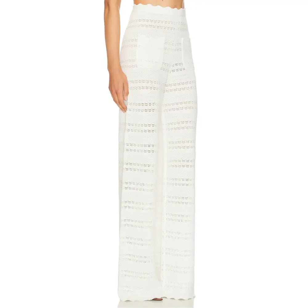 Helsa Kaitltn Scalloped Top and Kaitltn Pants Set - Tops