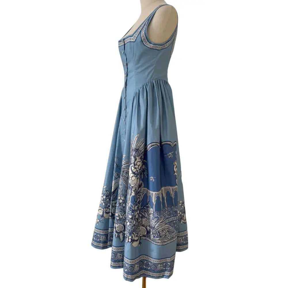 Alemais Blue Villa Romantica Midi Dress - Dress