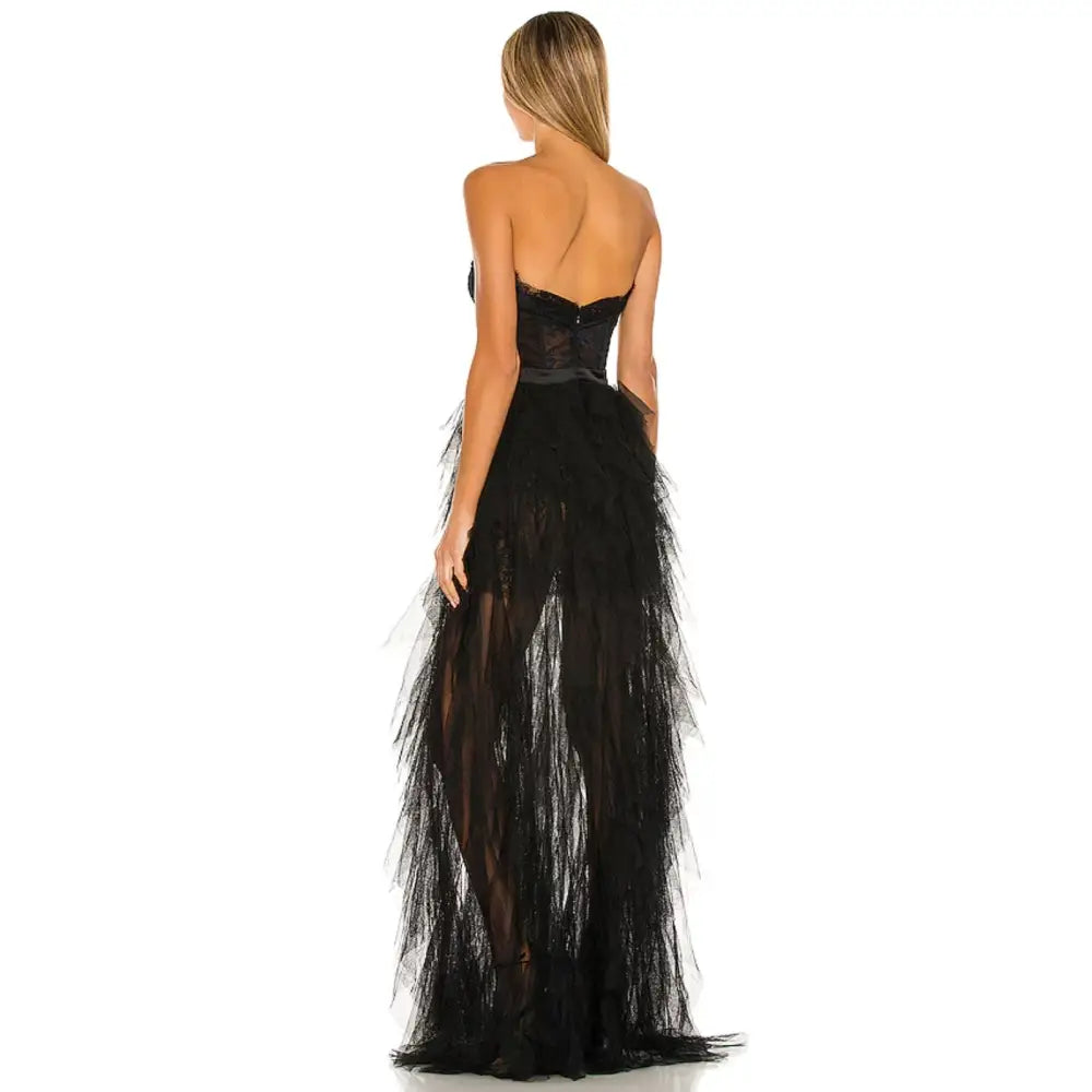 For Love & Lemons X REVOLVE Bustier Gown in Black - Dress