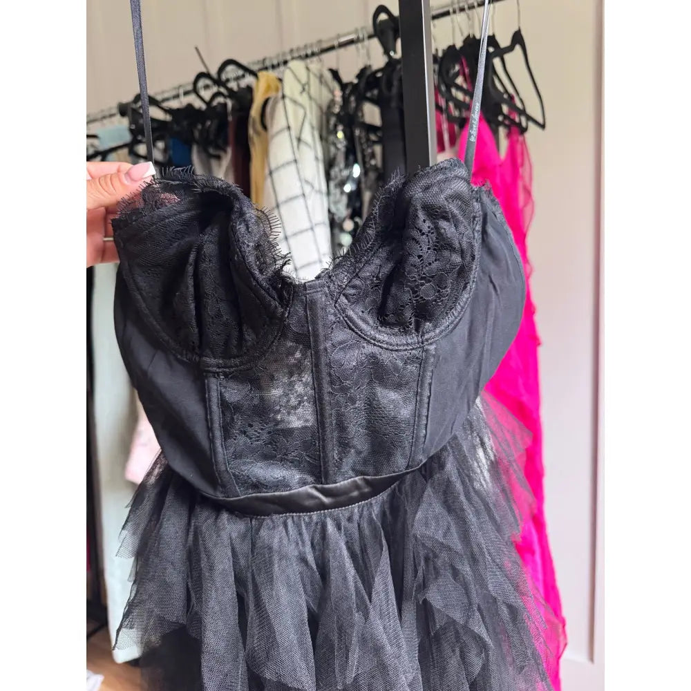 For Love & Lemons X REVOLVE Bustier Gown in Black - Dress