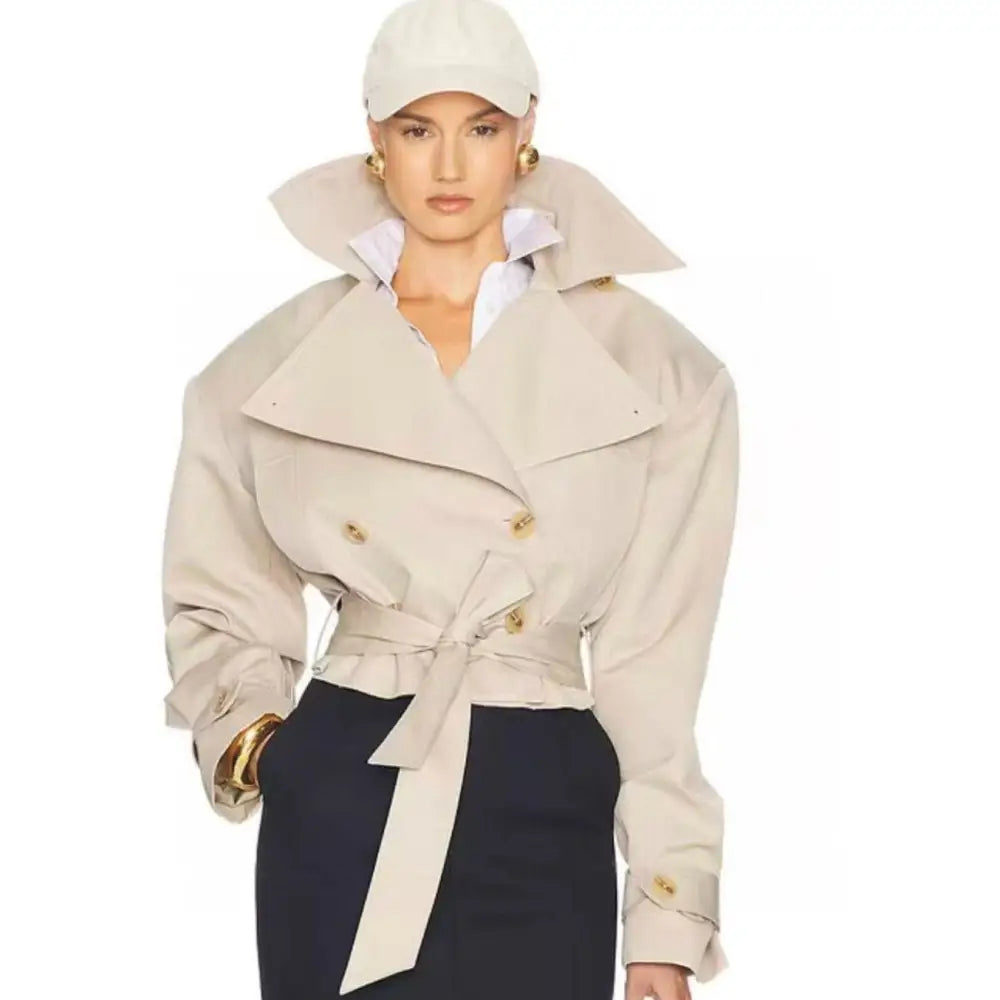 HELSA oversized cropped trench - Jacket