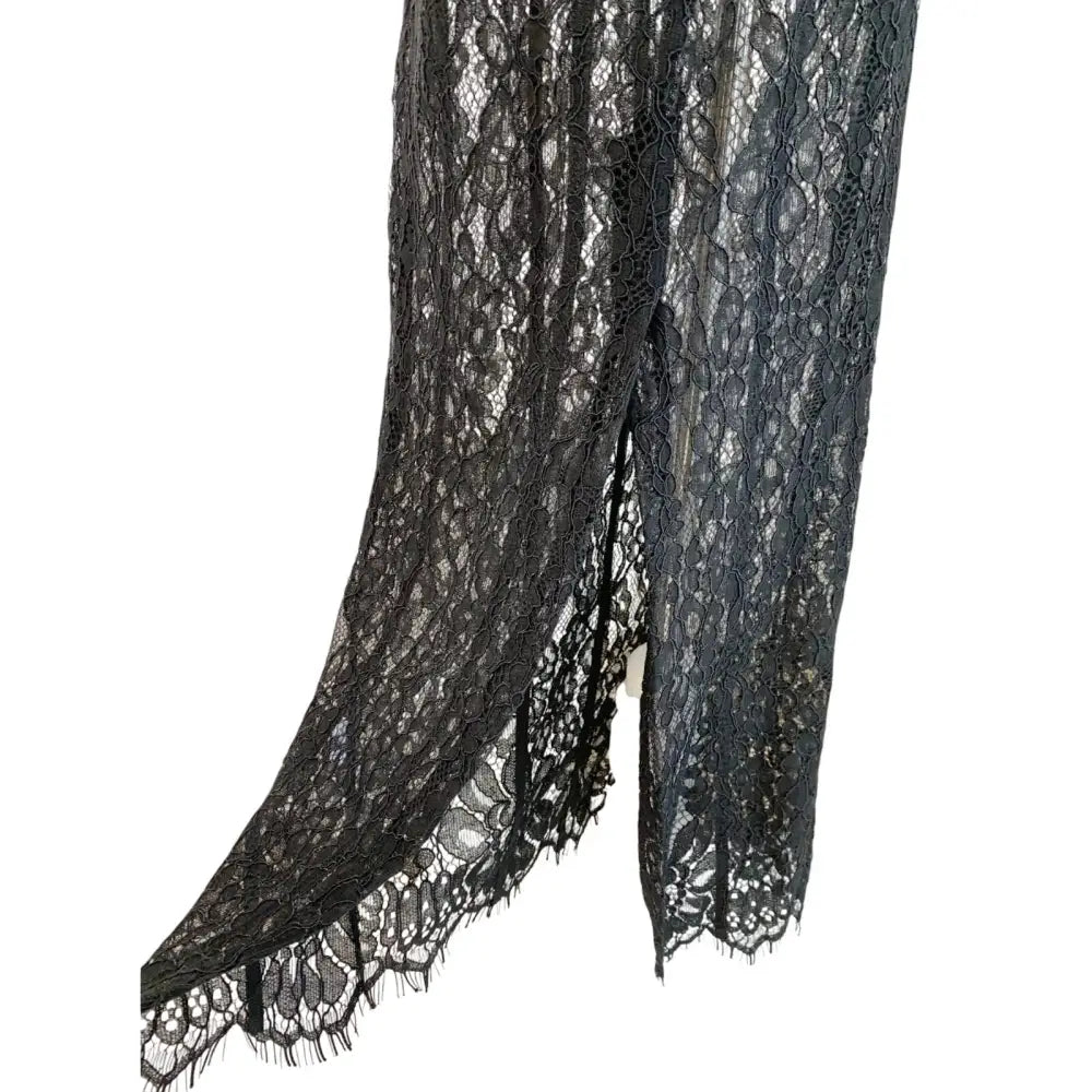Helsa The Lace Column Dress Black - Dress