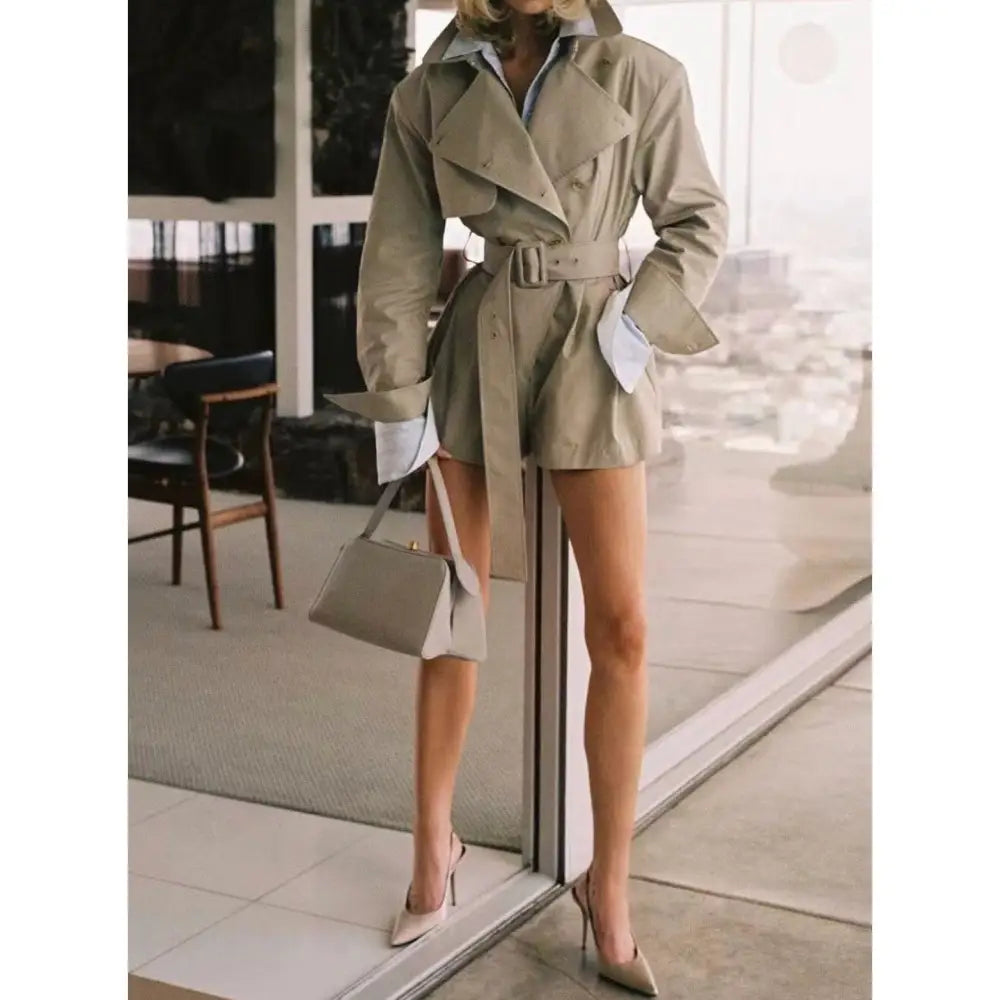 Helsa The Short Trench Jumpsuit