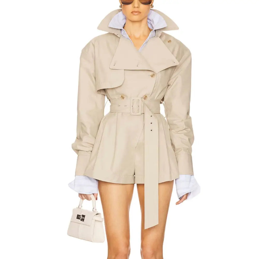Helsa The Short Trench Jumpsuit