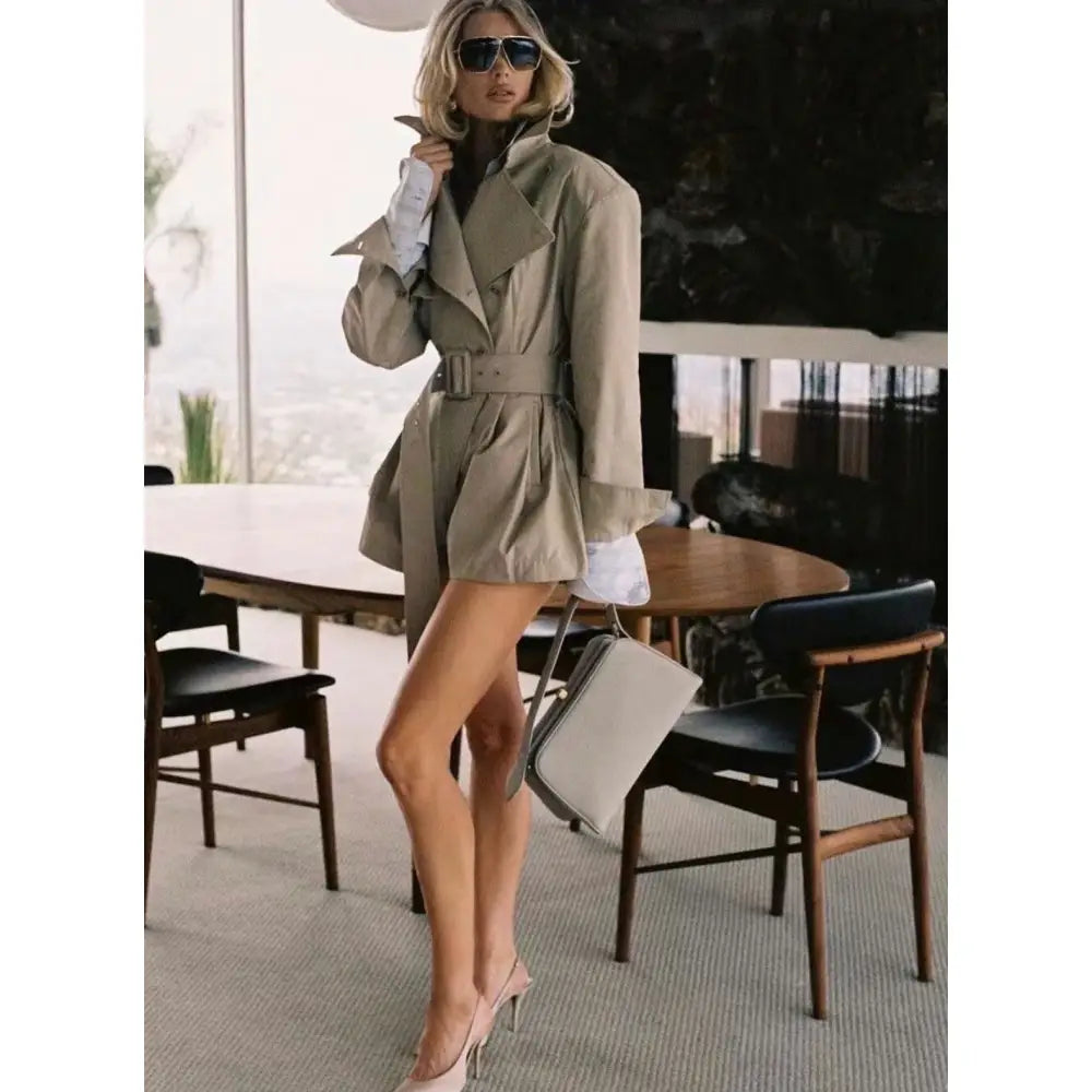 Helsa The Short Trench Jumpsuit