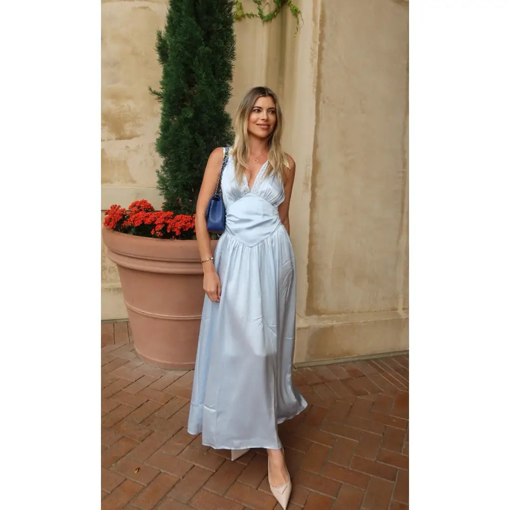 Helsa The Silk Celeste Dress - Dress