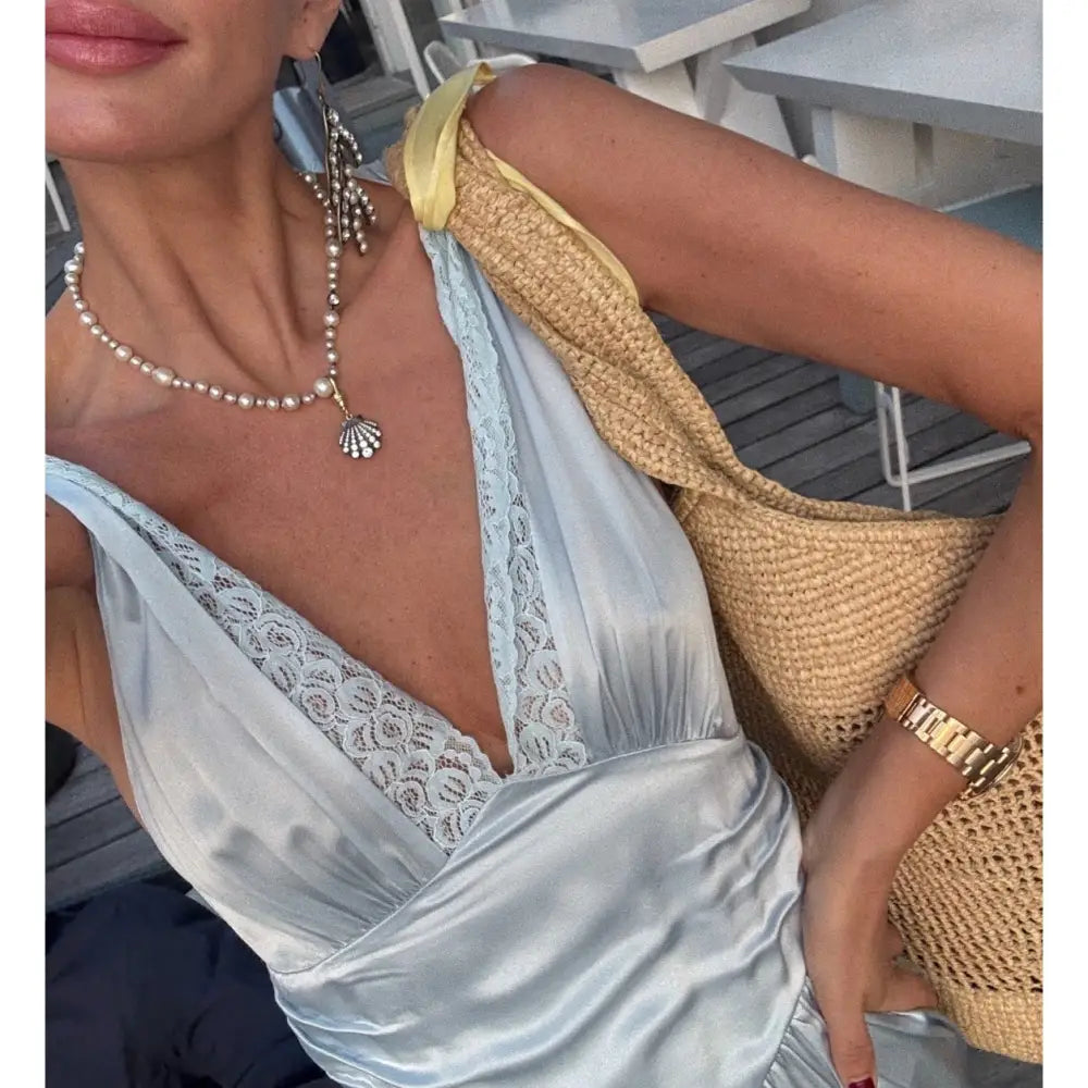 Helsa The Silk Celeste Dress - Dress