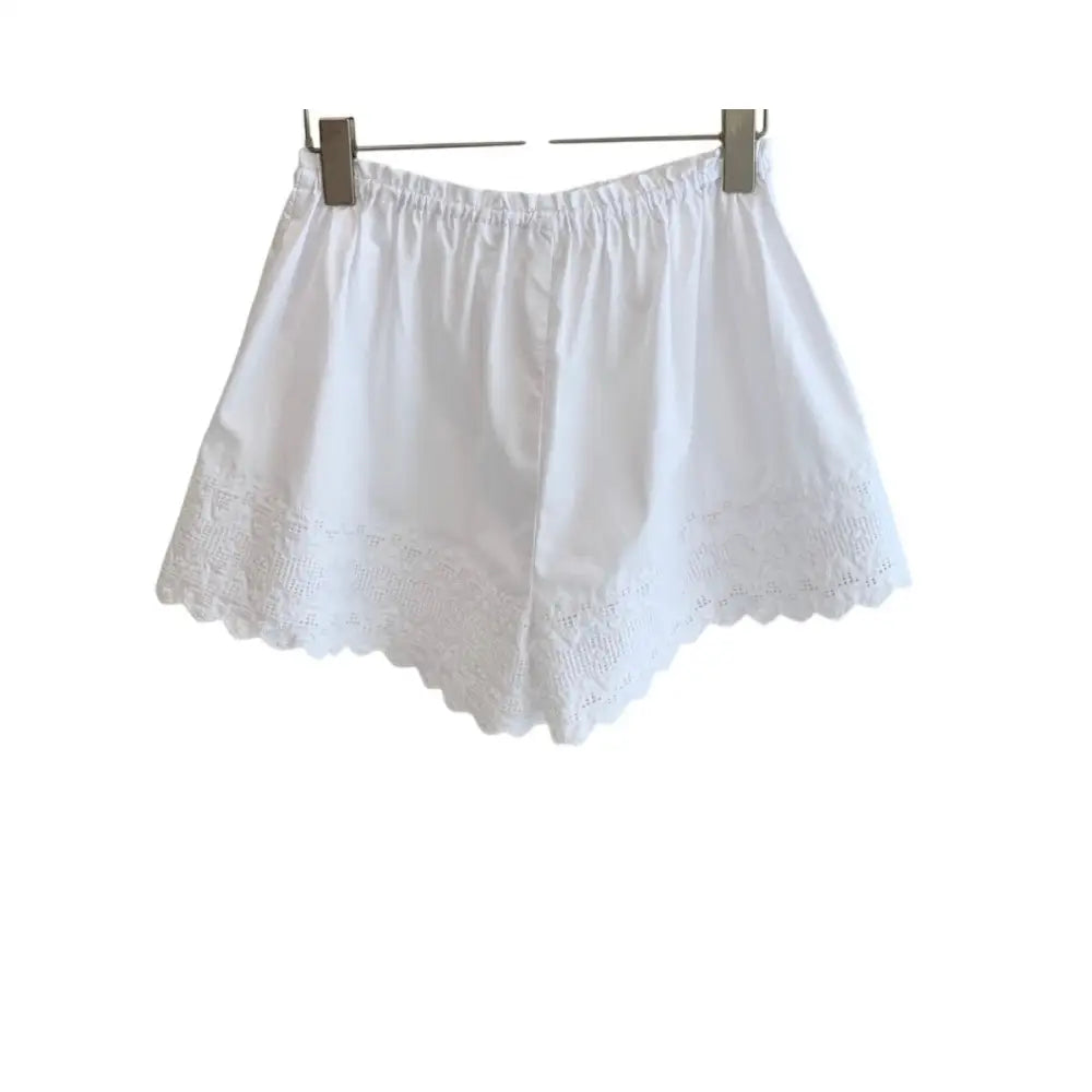 Helsa The Summer Short With Vintage Swiss Embroidery - Shorts