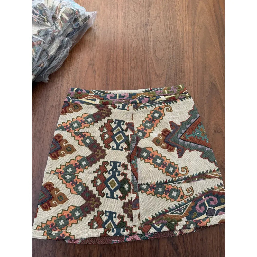 Hunter Bell Powell Tapestry Wrap Mini Skirt - Skirts