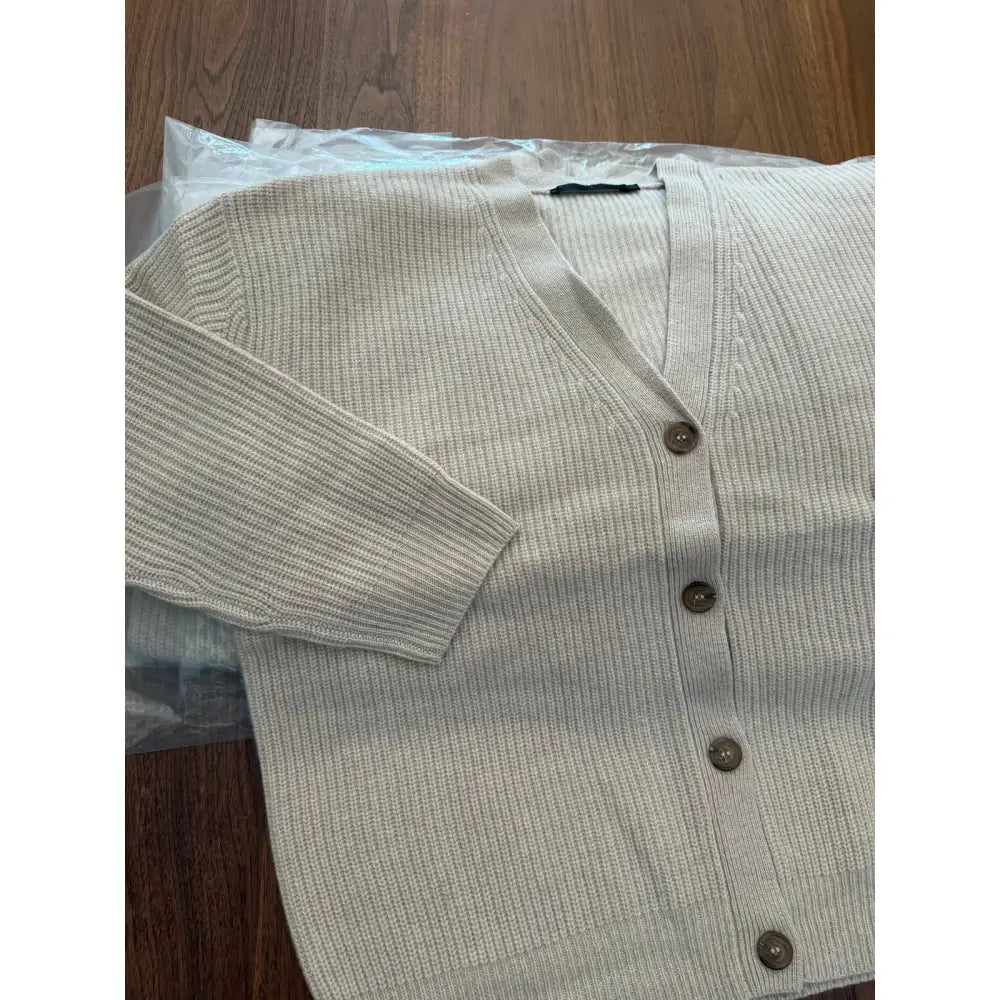 Jenni Kayne Cashmere Cocoon Cardigan Oatmeal - Tops