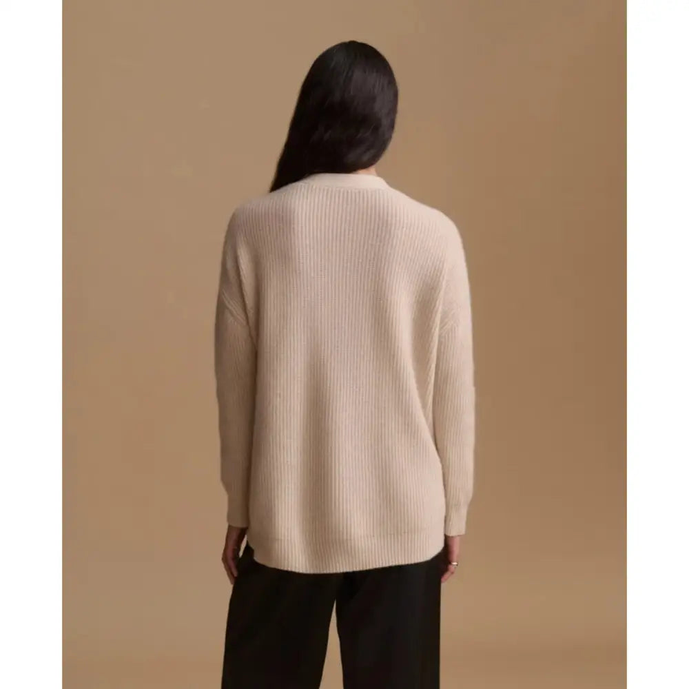 Jenni Kayne Cashmere Cocoon Cardigan Oatmeal - Tops