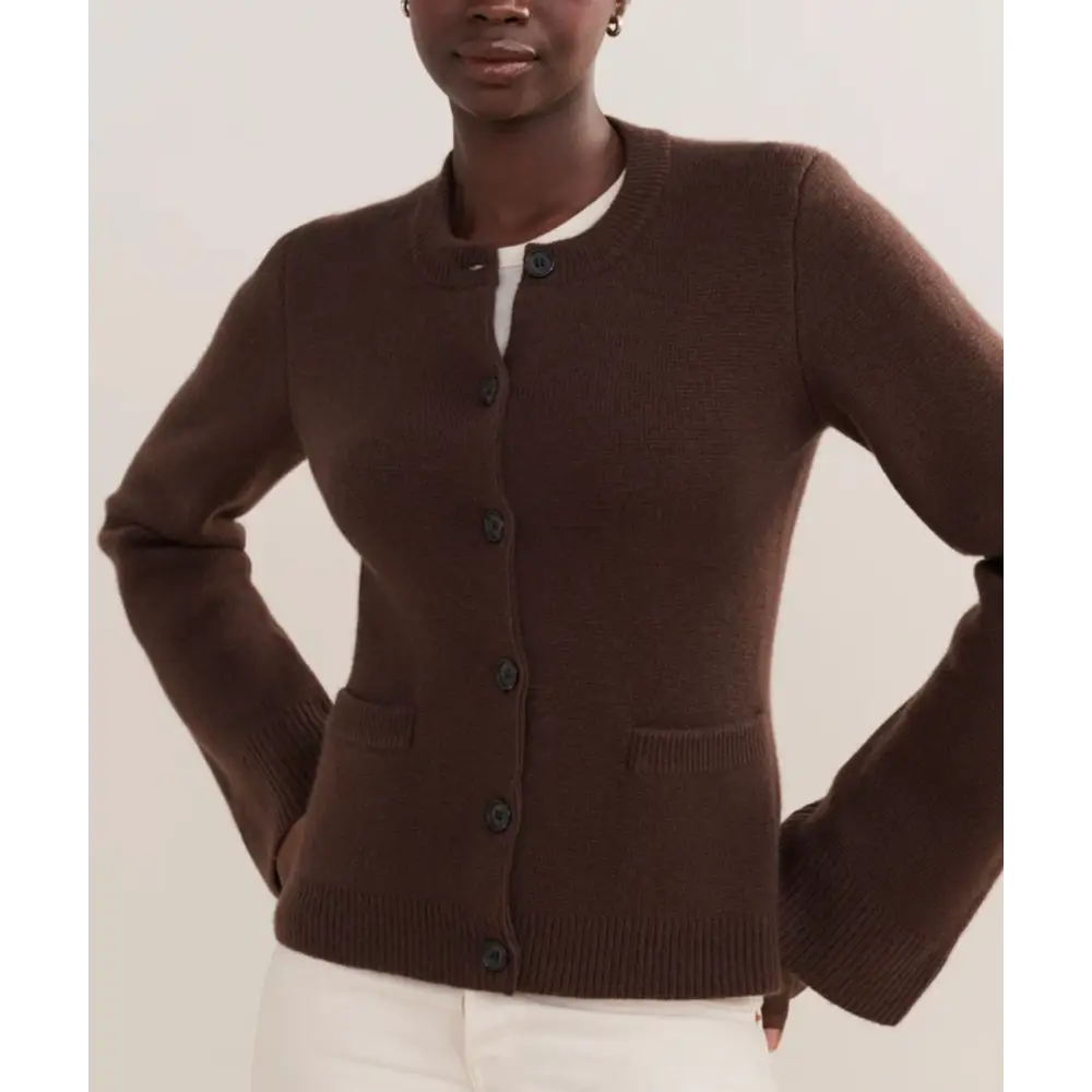 Jenni Kayne Cooper Cardigan - Brown / XS - Tops