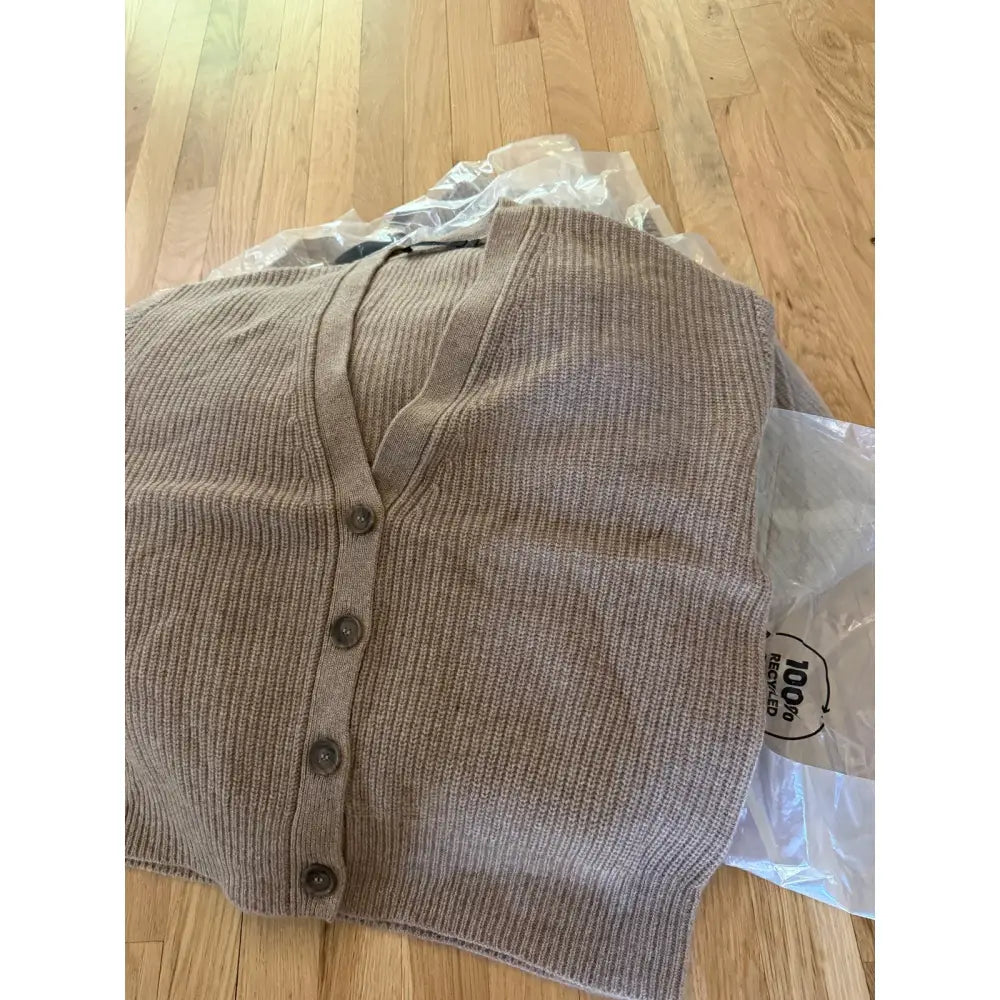 Jenni Kayne Cropped Cashmere Cocoon Cardigan - Tops