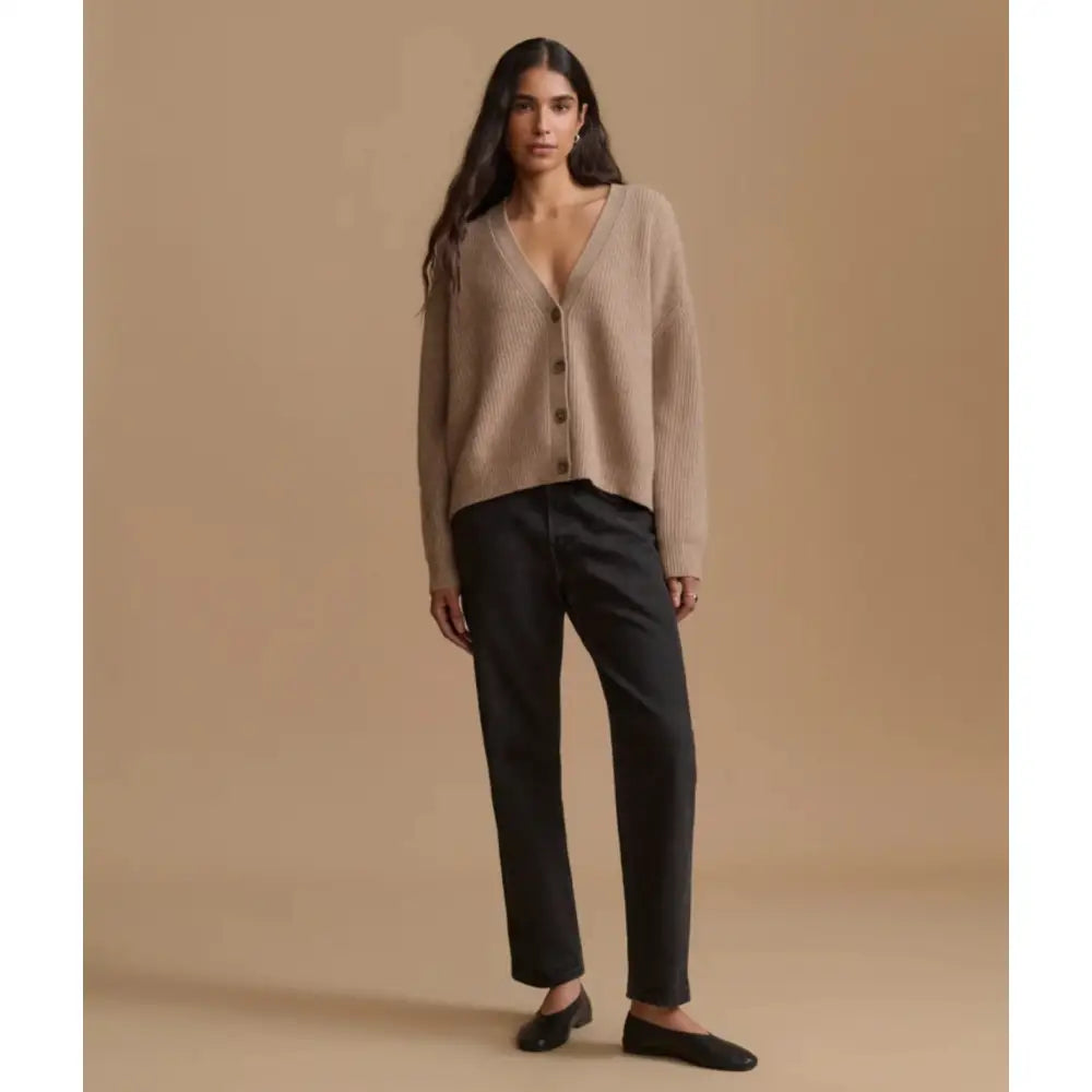 Jenni Kayne Cropped Cashmere Cocoon Cardigan - Tops