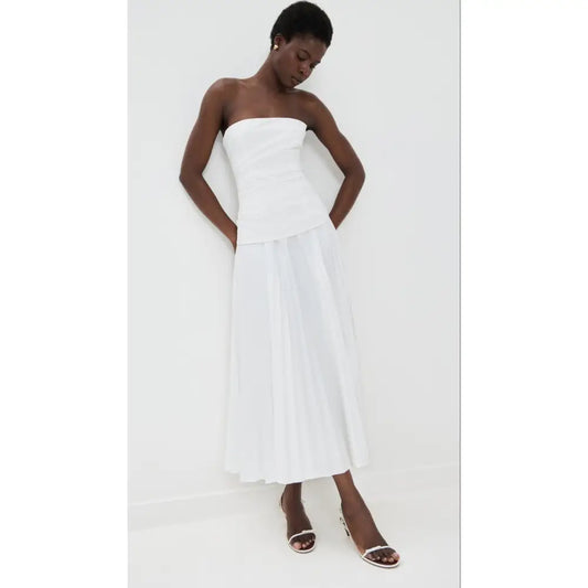 Jonathan Simkhai ARIE STRAPLESS BUSTIER MIDI DRESS - Dress