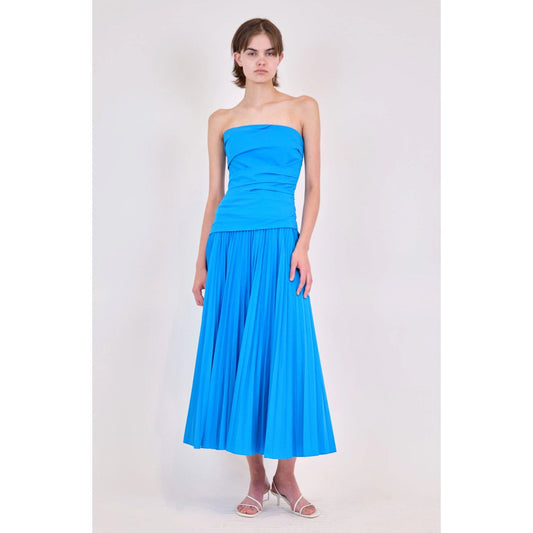 Jonathan Simkhai Arie Strapless Bustier Midi Dress | Elegant 