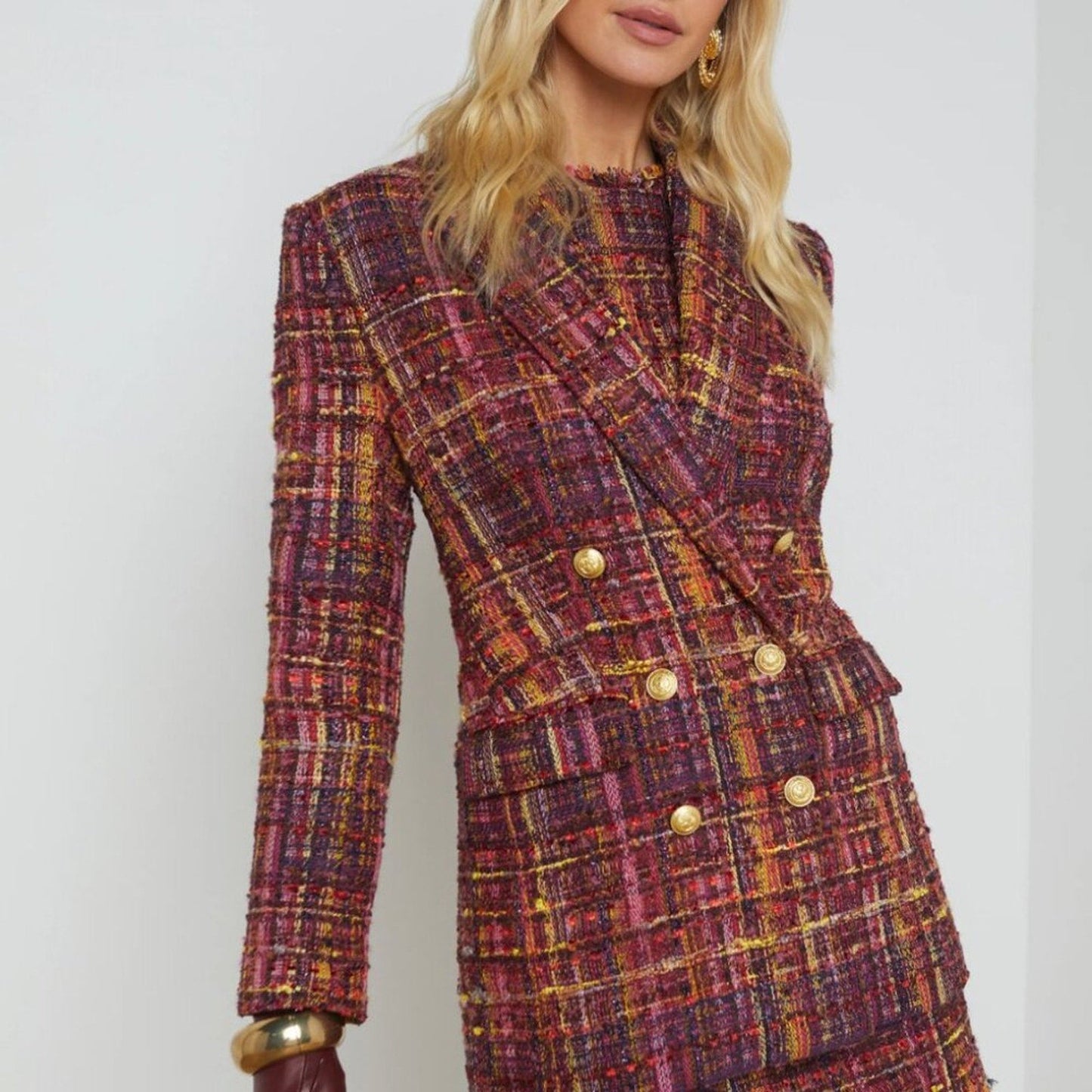 L'AGENCE Aimee Tweed Blazer - L'Agence Bernardi Collective