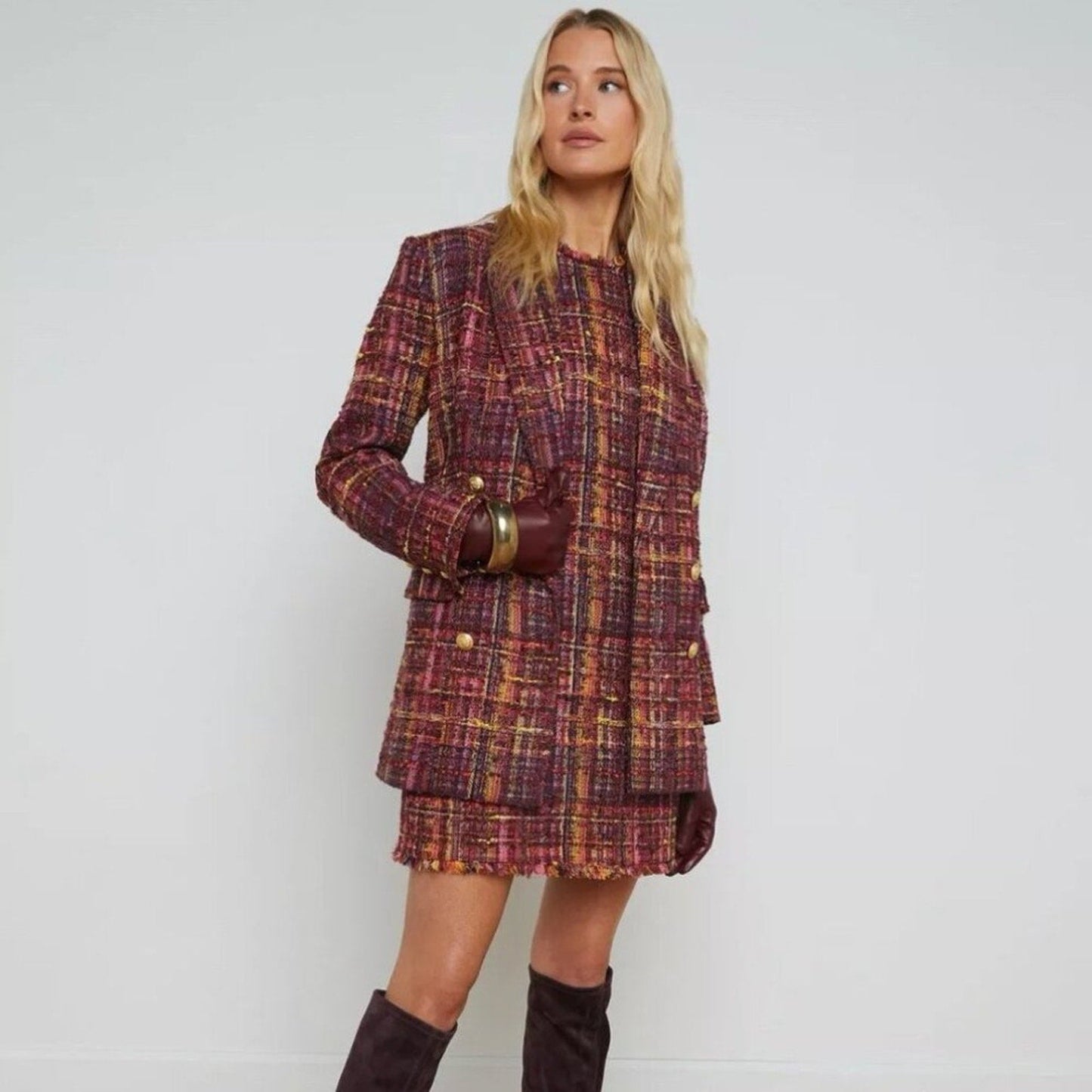 L'AGENCE Aimee Tweed Blazer - L'Agence Bernardi Collective