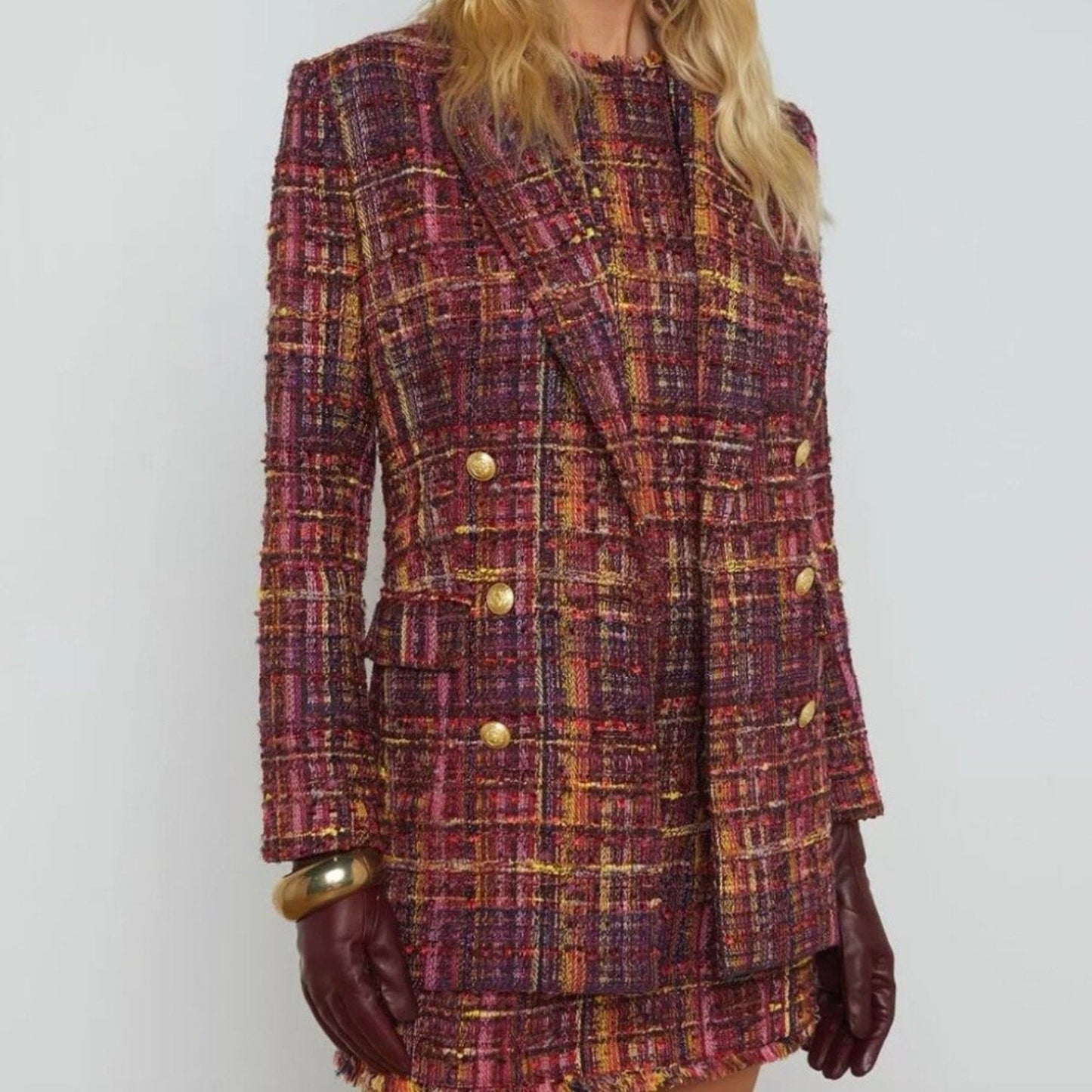 L'AGENCE Aimee Tweed Blazer - L'Agence Bernardi Collective