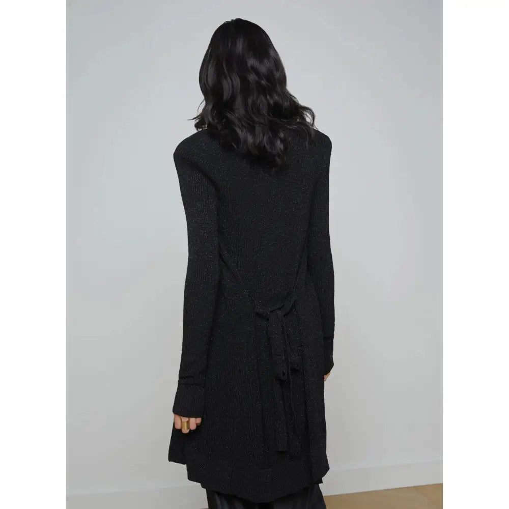 L’Agence Noe Double Breasted Cardigan Black Jacket