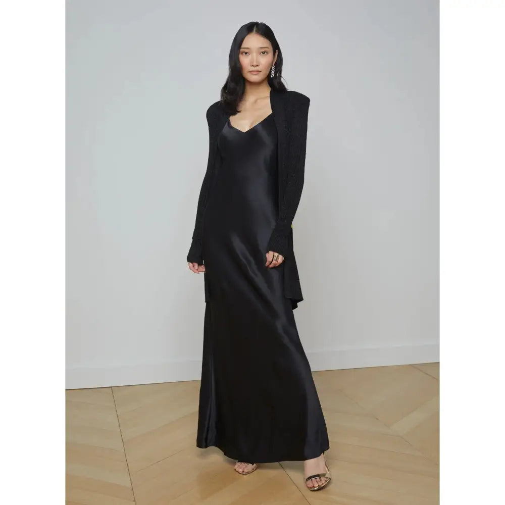 L’Agence Noe Double Breasted Cardigan Black Jacket