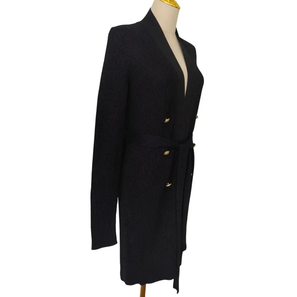 L’Agence Noe Double Breasted Cardigan Black Jacket