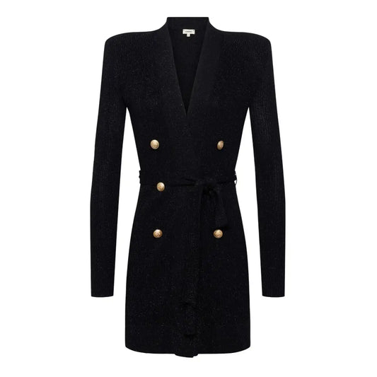 L’Agence Noe Double Breasted Cardigan Black Jacket