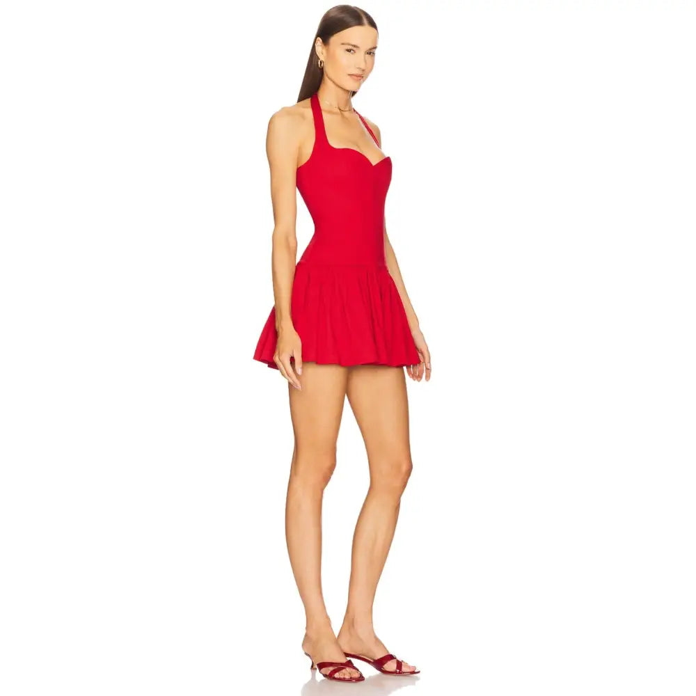 LOBA Susie Mini Dress in Red - Dress