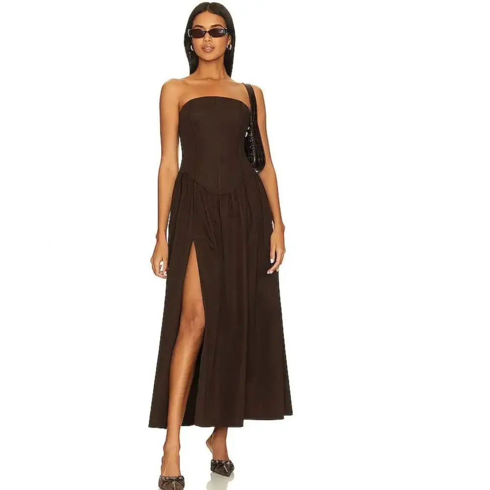 LPA Giana Maxi Dress Cacao - Dress