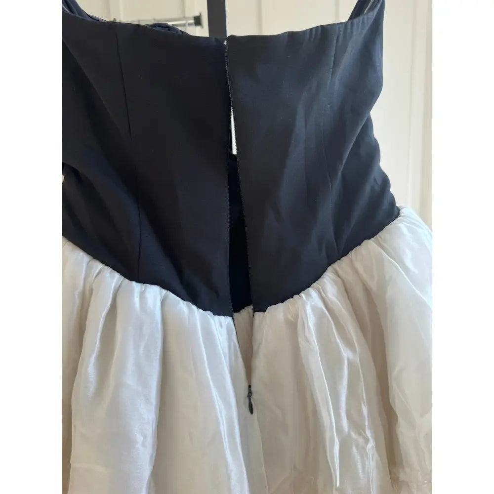 MAJORELLE Liv Mini Dress in Black & Ivory - Dresses