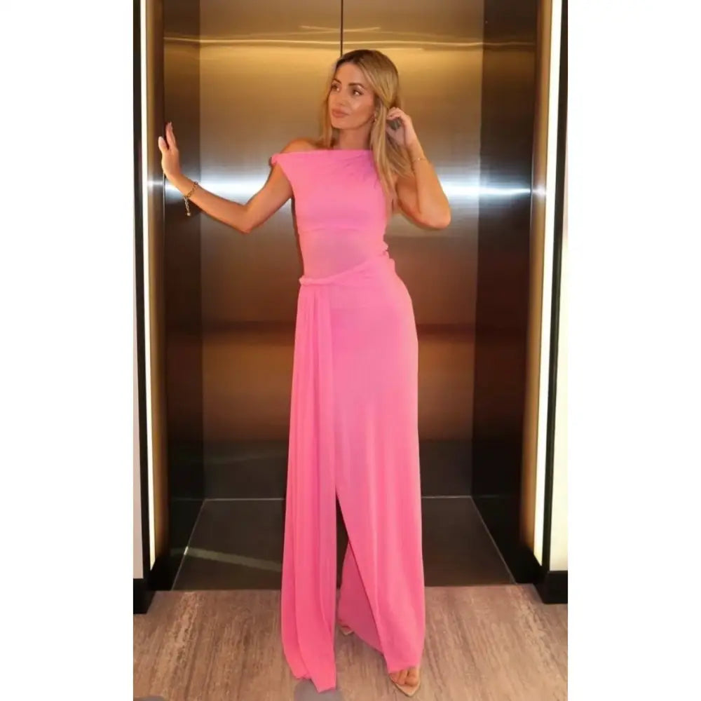 Misha THE ’SISAL’ MESH DRESS Orchid Pink - Dress
