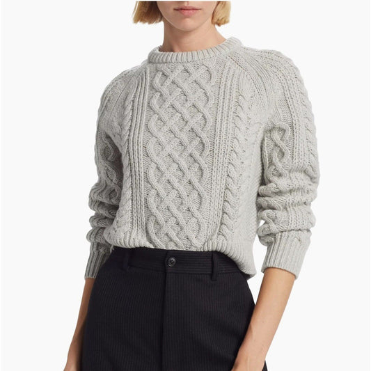 NILI LOTAN Coras Wool Cable - Knit Sweater - Nili Lotan Bernardi Collective