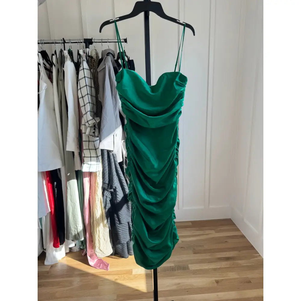Nookie Pallisade Midi Dress in Jade - Dresses