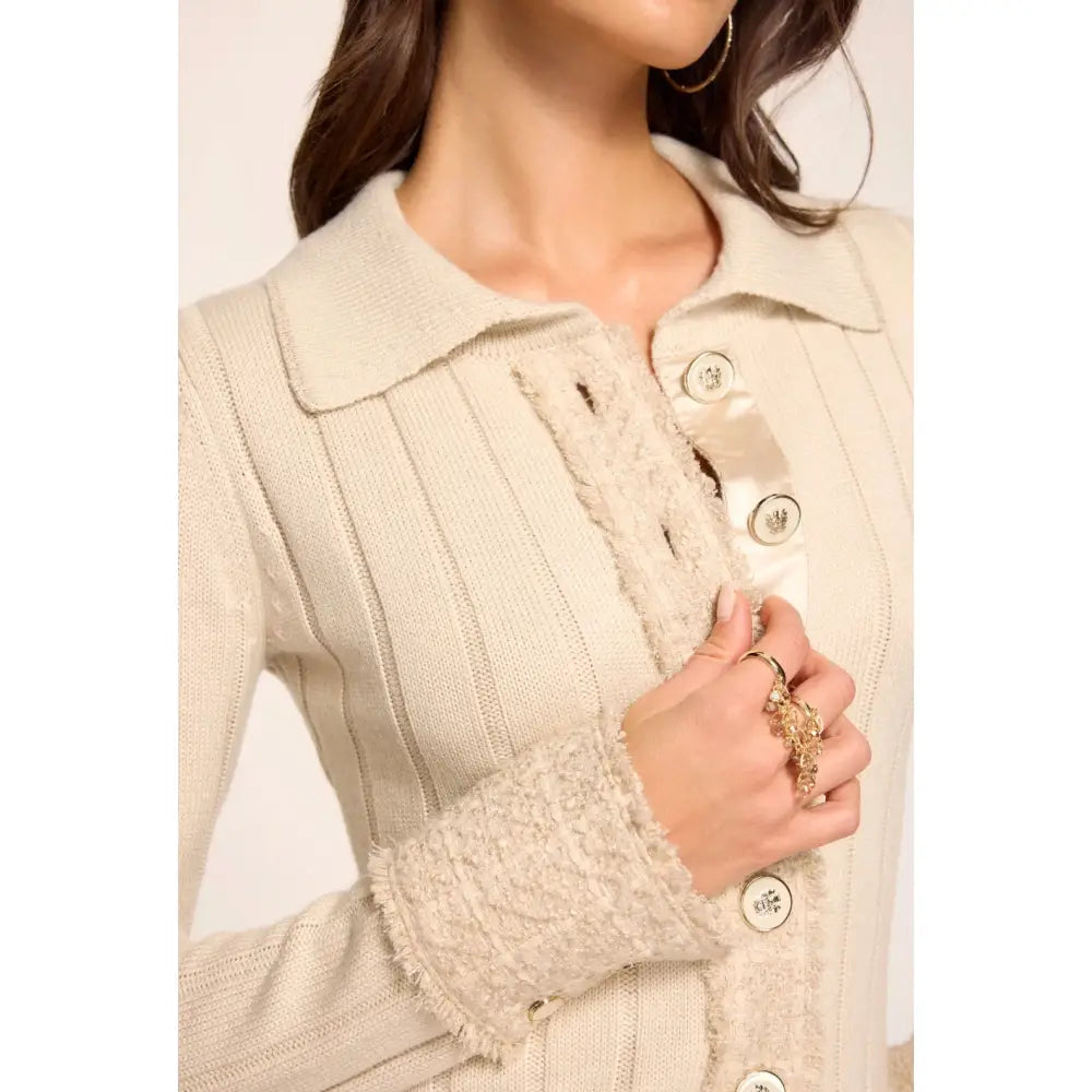 Ramy Brook Ellen Lurex Tweed Collared Mini Dress - Dress