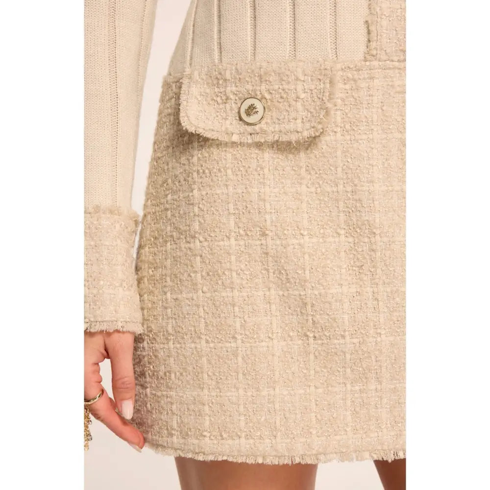 Ramy Brook Ellen Lurex Tweed Collared Mini Dress - Dress