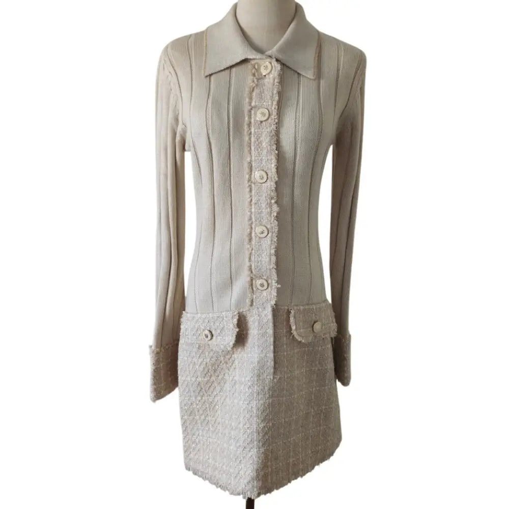 Ramy Brook Ellen Lurex Tweed Collared Mini Dress - Dress