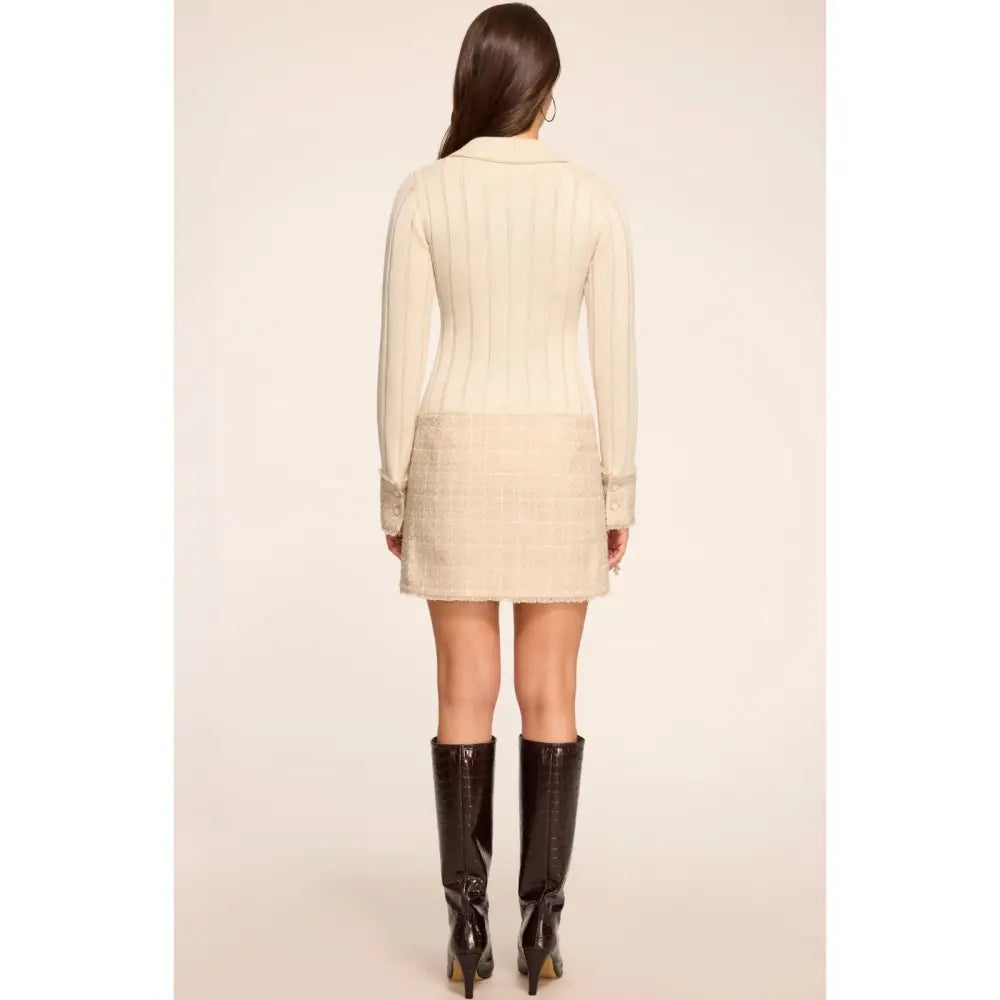Ramy Brook Ellen Lurex Tweed Collared Mini Dress - Dress