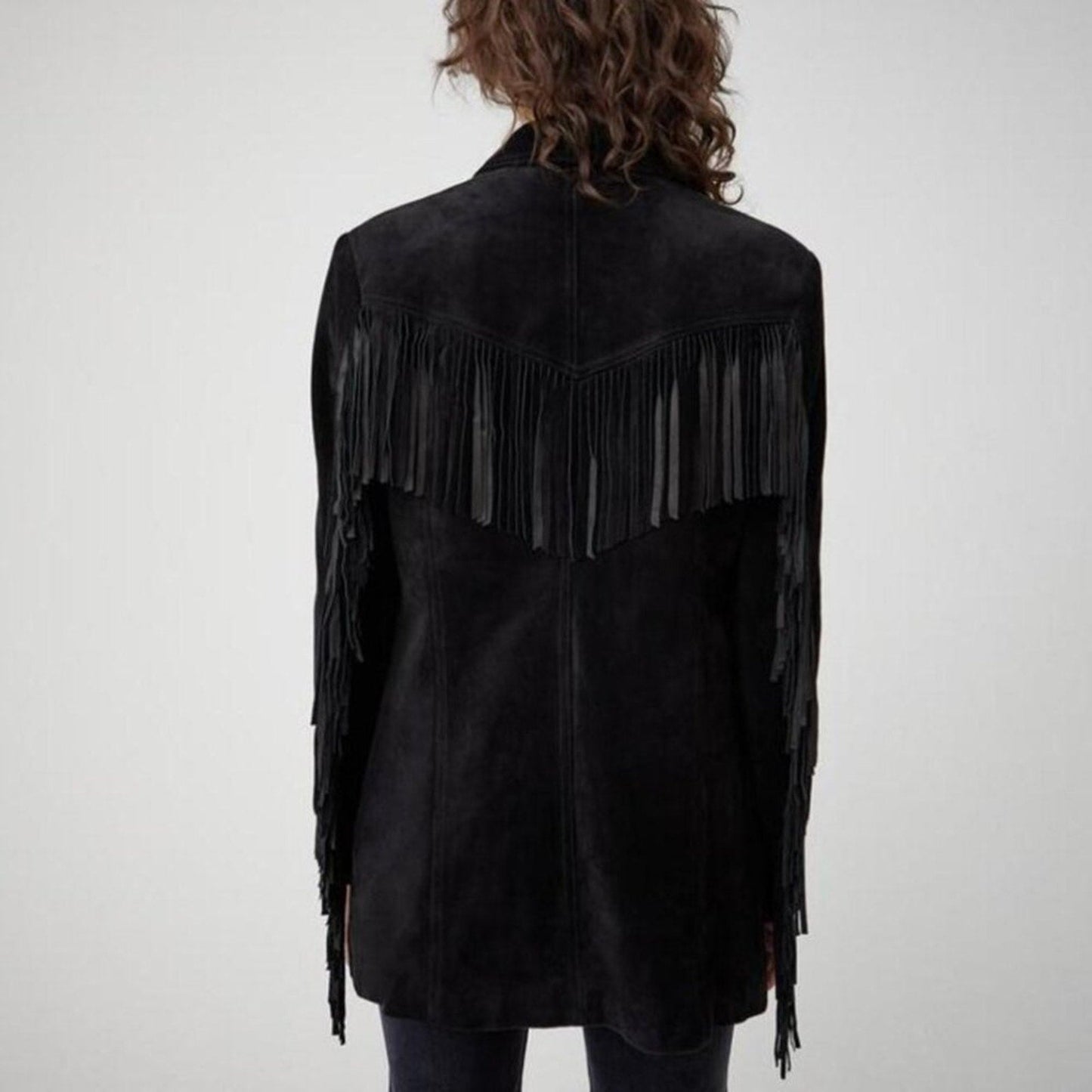 RE/Done Suede Fringe Blazer $1295 NWOT Redone - RE/DONE Bernardi Collective