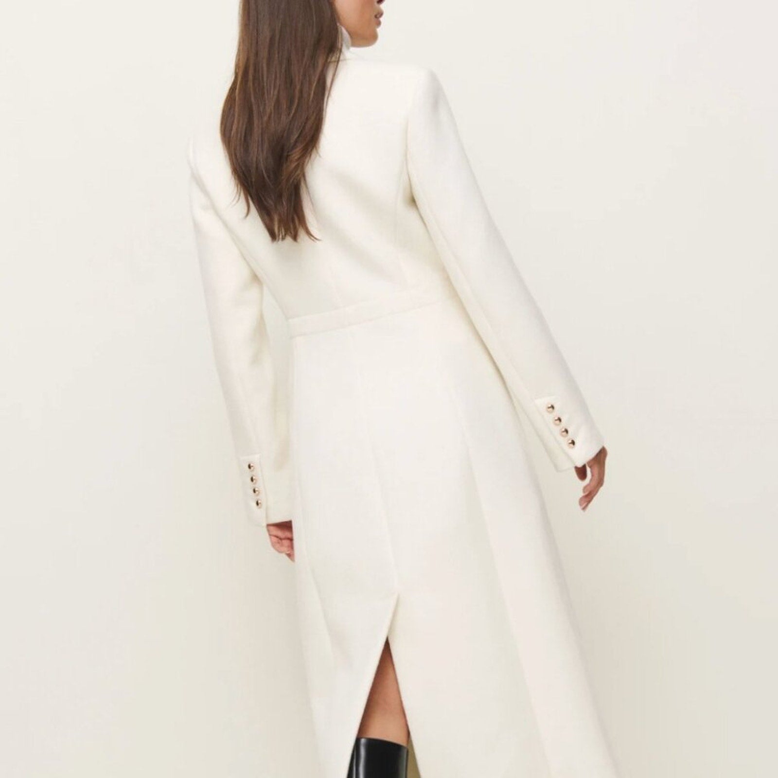 Reformation Eden Nipped Waist Coat White - Reformation Bernardi Collective