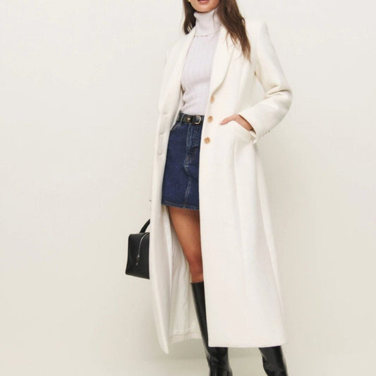 Reformation Eden Nipped Waist Coat White - Reformation Bernardi Collective