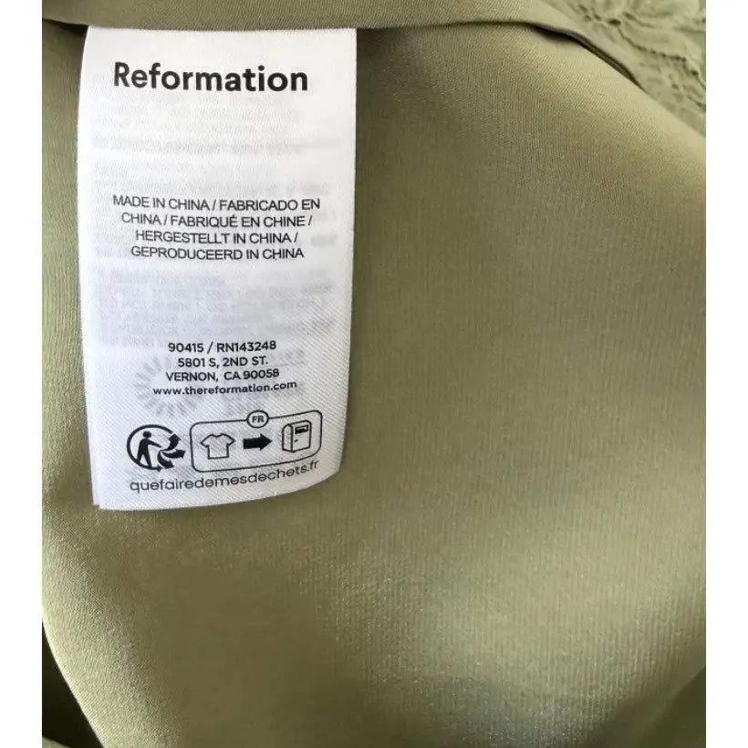 Reformation Mackenzie Silk Dress - Dress