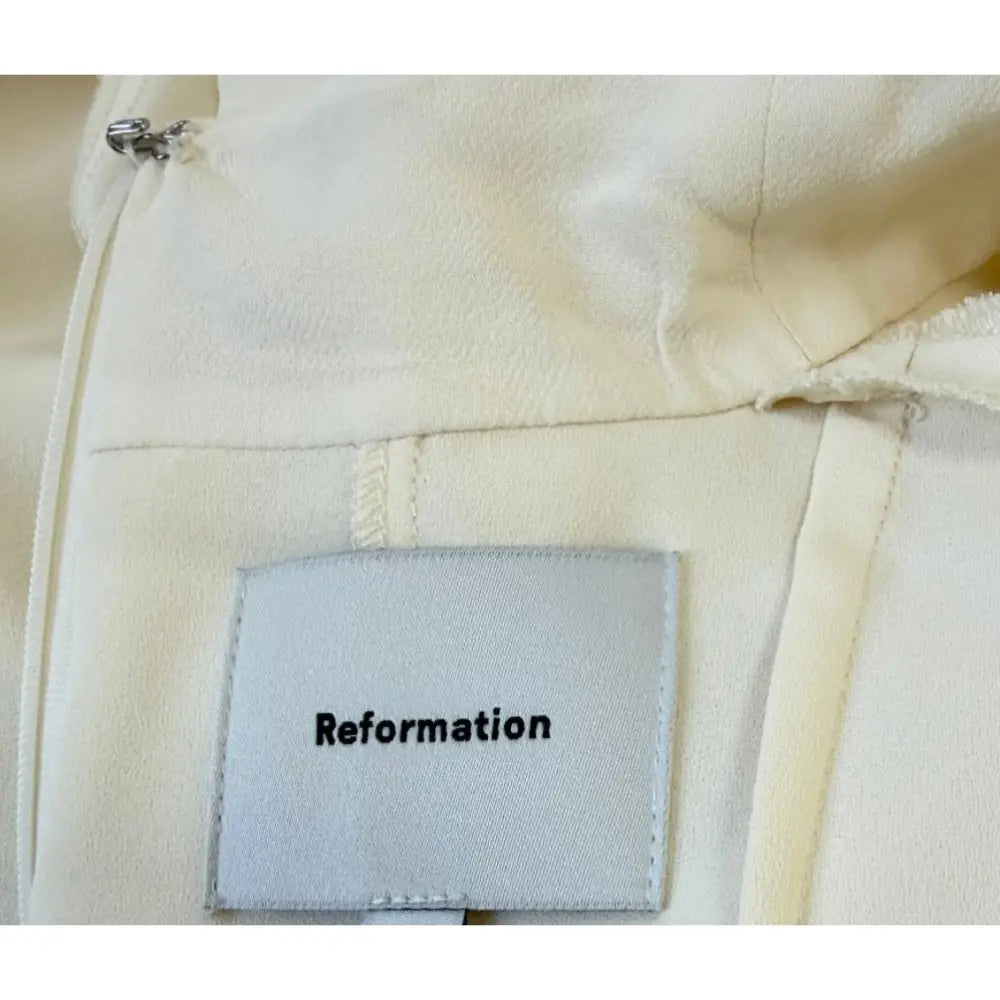 Reformation Maven Dress Midi Cream - Dress