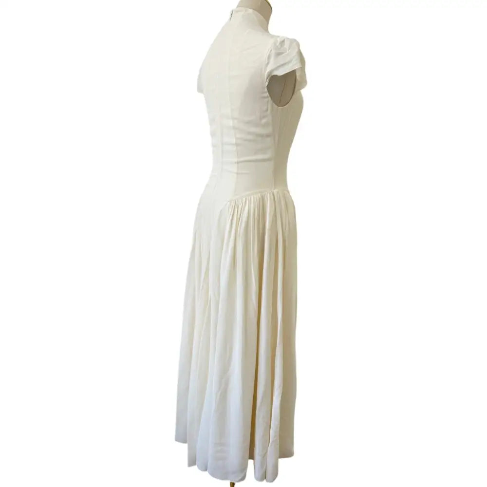 Reformation Maven Dress Midi Cream - Dress