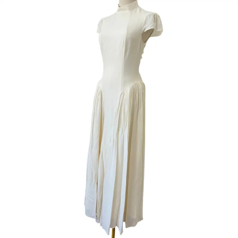 Reformation Maven Dress Midi Cream - Dress