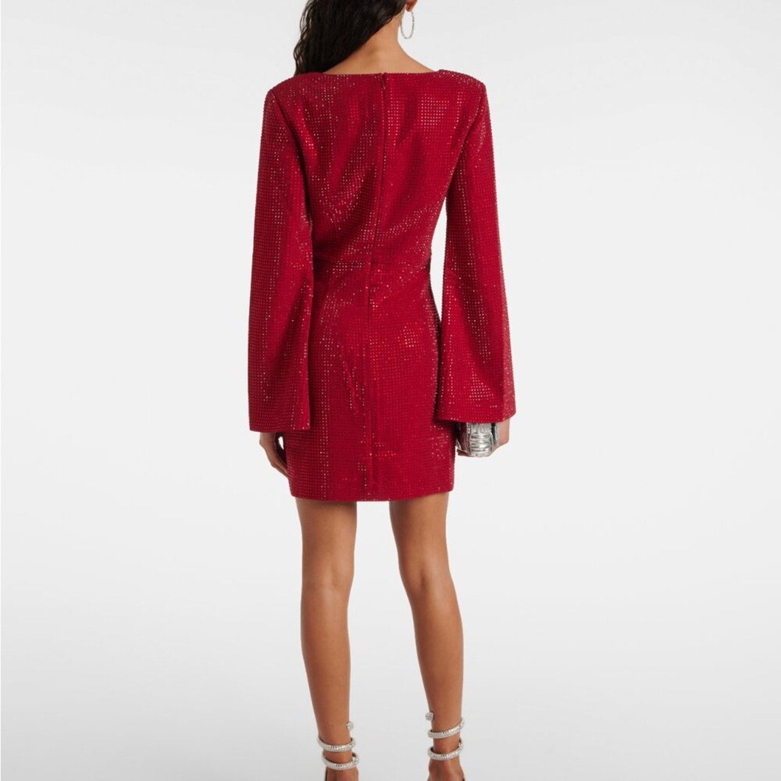 Roland Mouret Sequined Red Cape minidress - Roland Mouret Bernardi Collective