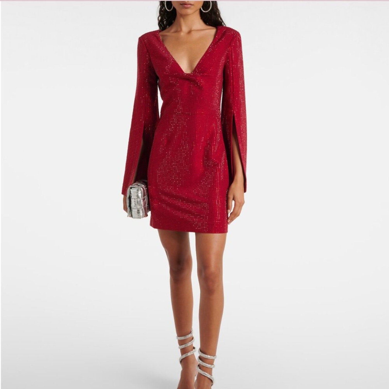 Roland Mouret Sequined Red Cape minidress - Roland Mouret Bernardi Collective