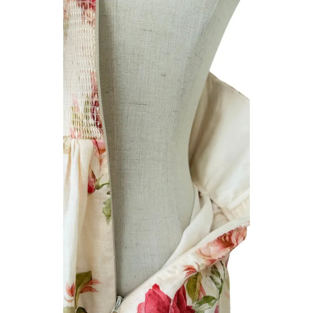 Roselight Picnic Midi Dress - Dress